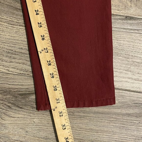 Kut From The Kloth 14 Women’s MIA Toothpick Skinny Jeans Size 14 Burgundy - Picture 7 of 8